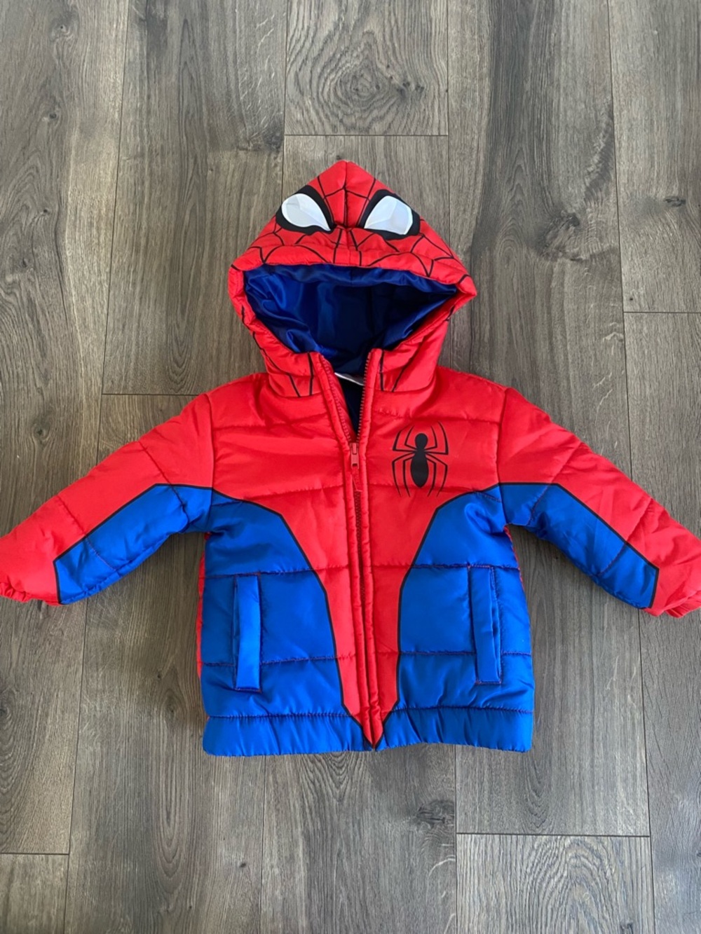 Toddler Spider Man Puffer Jacket 2T